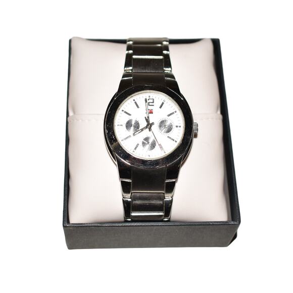 TOMMY HILFIGER NEW $185 Stainless Steel Watch Water Resistant 165 FT - Picture 5 of 5